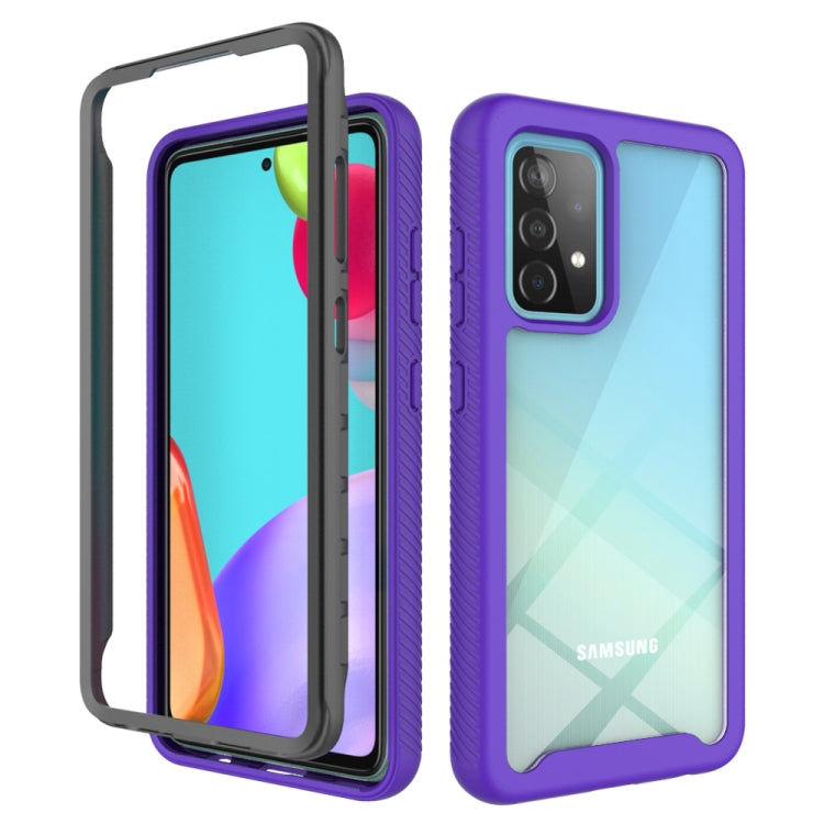 For Samsung Galaxy A52 5G / 4G Starry Sky Solid Color Series Shockproof PC + TPU Protective Case
