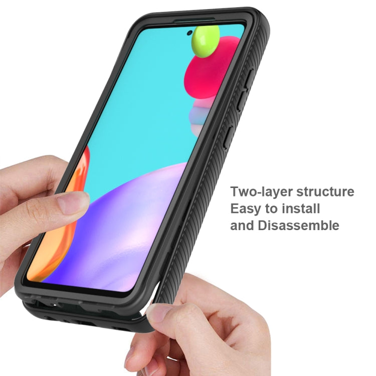 For Samsung Galaxy A52 5G / 4G Starry Sky Solid Color Series Shockproof PC + TPU Protective Case