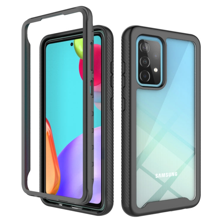 For Samsung Galaxy A52 5G / 4G Starry Sky Solid Color Series Shockproof PC + TPU Protective Case