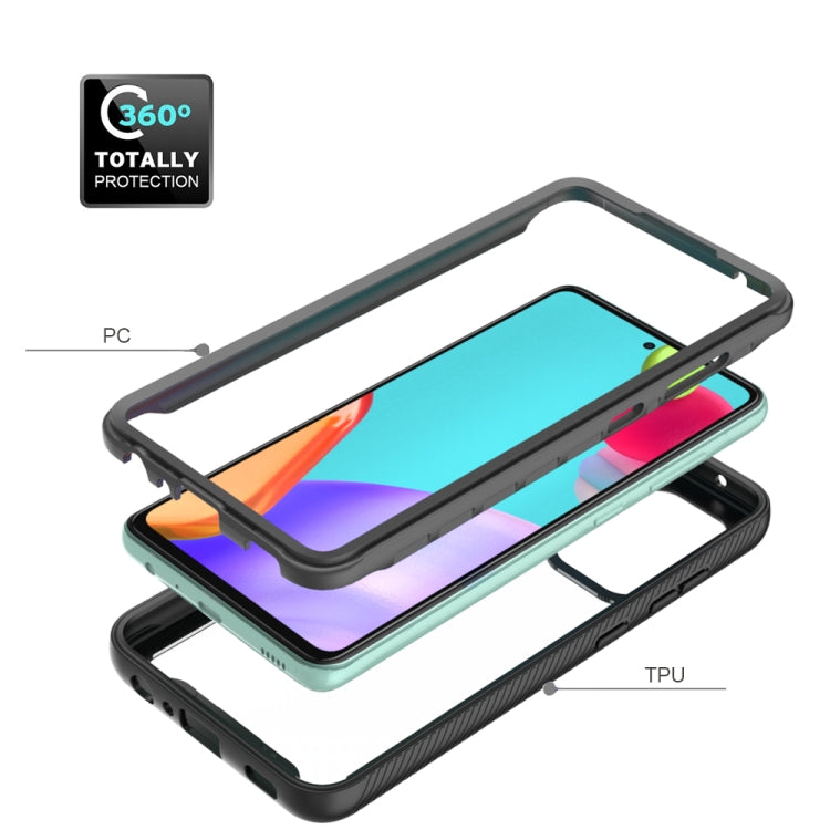 For Samsung Galaxy A52 5G / 4G Starry Sky Solid Color Series Shockproof PC + TPU Protective Case