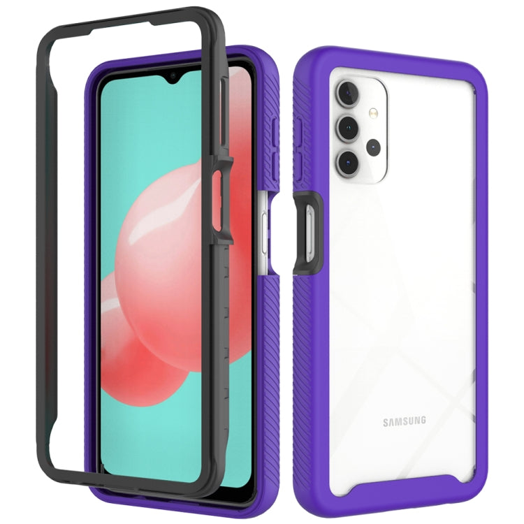 For Samsung Galaxy A32 5G Starry Sky Solid Color Series Shockproof PC + TPU Protective Case