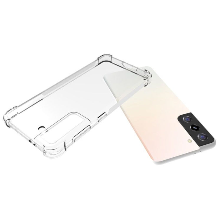For Samsung Galaxy S21 5G Shockproof Non-slip Waterproof Thickening TPU Protective Case(Transparent)