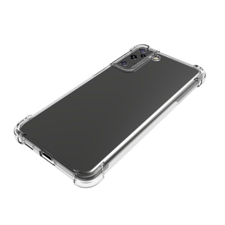 For Samsung Galaxy S21+ 5G Shockproof Non-slip Waterproof Thickening TPU Protective Case(Transparent)