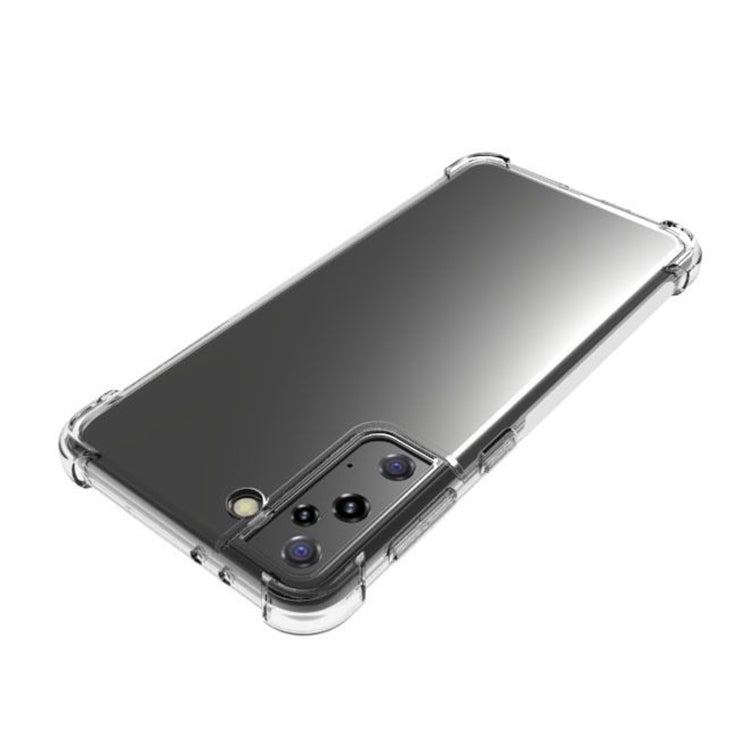 For Samsung Galaxy S21+ 5G Shockproof Non-slip Waterproof Thickening TPU Protective Case(Transparent)