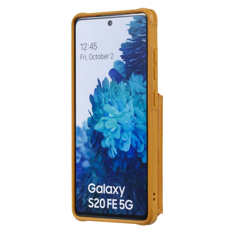 Zipper Shockproof Protective Case with Card Slots & Bracket & Photo Holder & Wallet Function For Samsung Galaxy S20 FE 5G