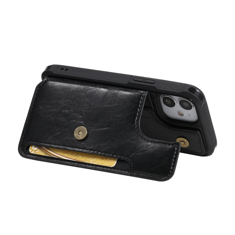 For iPhone 12 mini Shockproof Horizontal Flip Protective Case with Holder & Card Slots & Wallet & Photo Frame & Short Lanyard