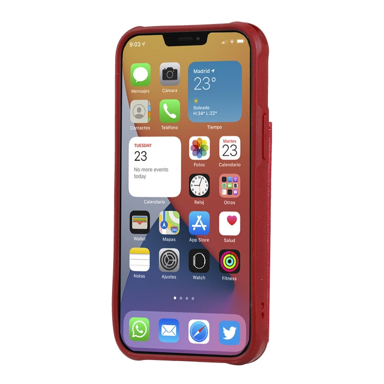 For iPhone 12 mini Shockproof Horizontal Flip Protective Case with Holder & Card Slots & Wallet & Photo Frame & Short Lanyard