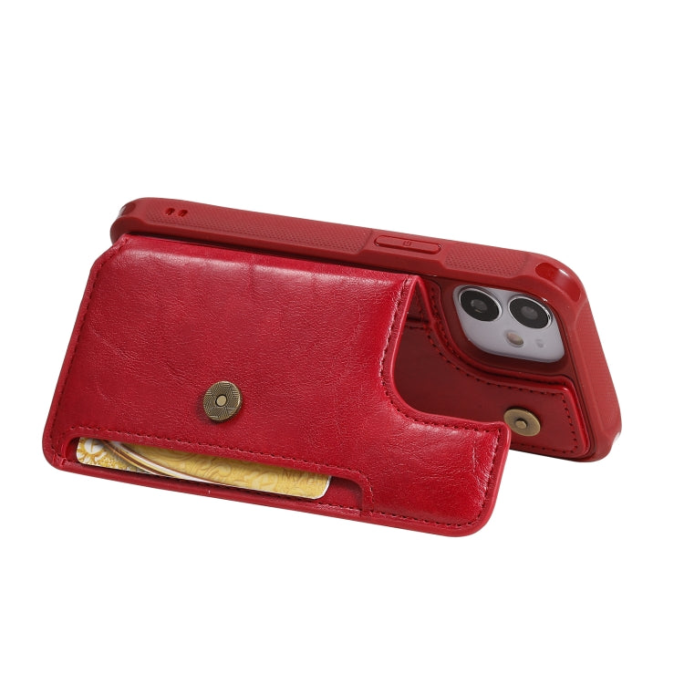 For iPhone 12 mini Shockproof Horizontal Flip Protective Case with Holder & Card Slots & Wallet & Photo Frame & Short Lanyard