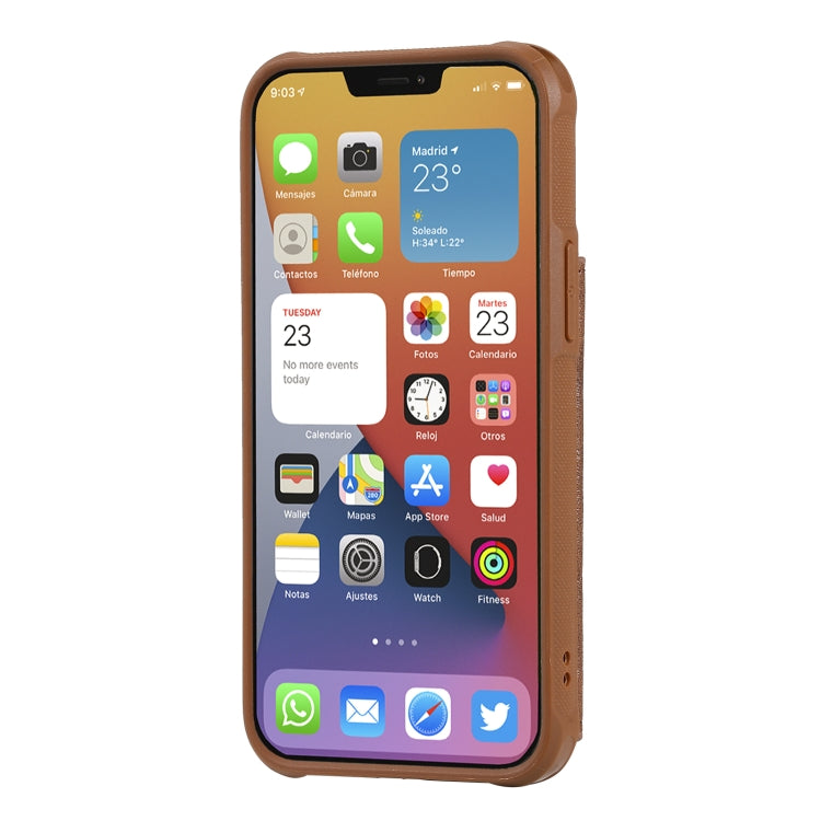 For iPhone 12 mini Shockproof Horizontal Flip Protective Case with Holder & Card Slots & Wallet & Photo Frame & Short Lanyard