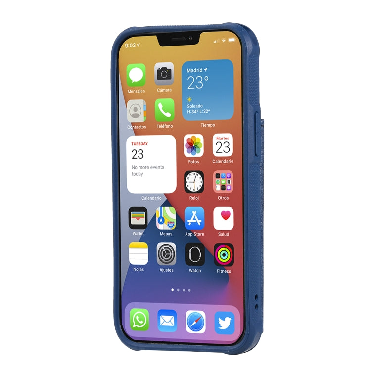 For iPhone 12 mini Shockproof Horizontal Flip Protective Case with Holder & Card Slots & Wallet & Photo Frame & Short Lanyard