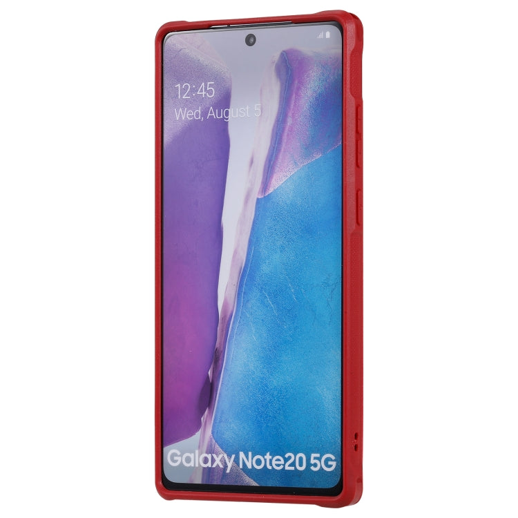 Shockproof Horizontal Flip Protective Case with Holder & Card Slots & Wallet & Photo Frame & Short Lanyard For Samsung Galaxy Note20