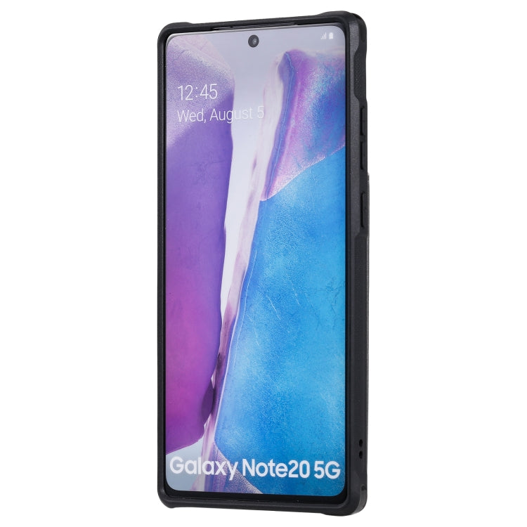 Shockproof Horizontal Flip Protective Case with Holder & Card Slots & Wallet & Photo Frame & Short Lanyard For Samsung Galaxy Note20
