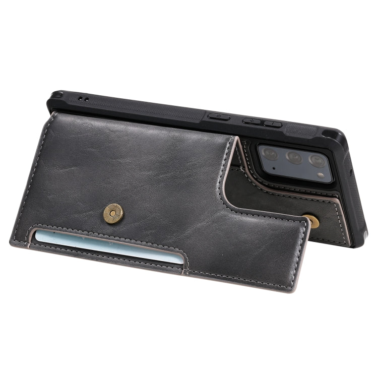 Shockproof Horizontal Flip Protective Case with Holder & Card Slots & Wallet & Photo Frame & Short Lanyard For Samsung Galaxy Note20