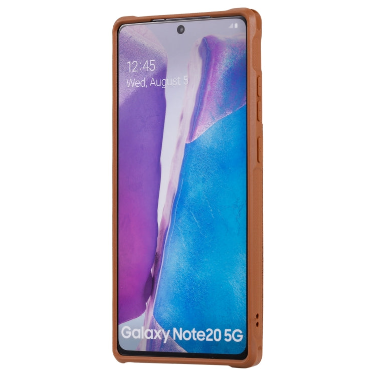 Shockproof Horizontal Flip Protective Case with Holder & Card Slots & Wallet & Photo Frame & Short Lanyard For Samsung Galaxy Note20