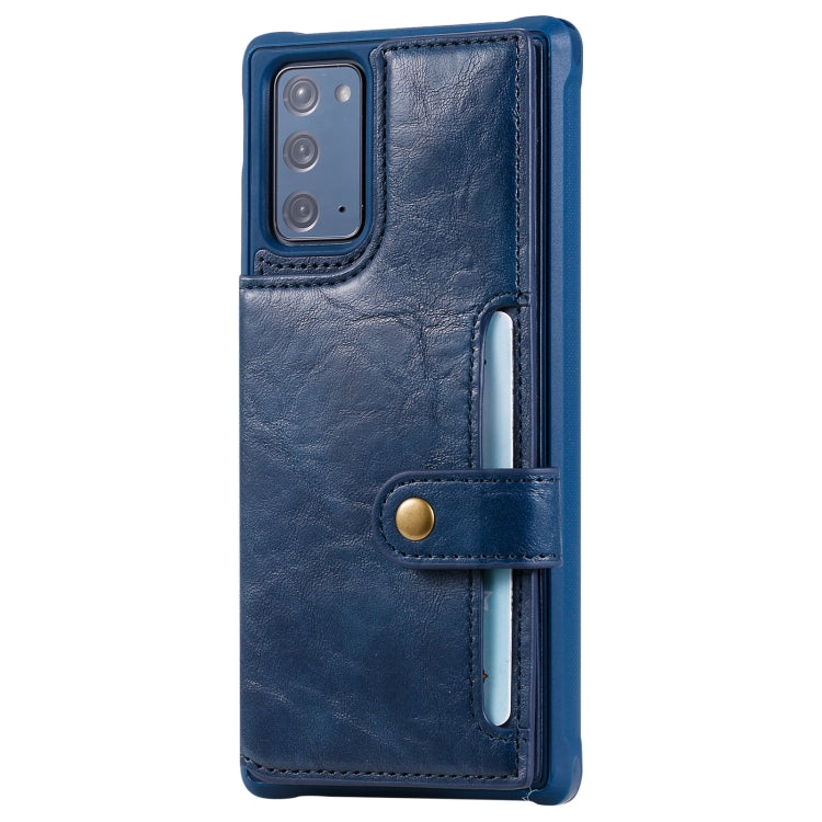 Shockproof Horizontal Flip Protective Case with Holder & Card Slots & Wallet & Photo Frame & Short Lanyard For Samsung Galaxy Note20