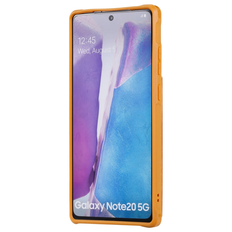 Shockproof Horizontal Flip Protective Case with Holder & Card Slots & Wallet & Photo Frame & Short Lanyard For Samsung Galaxy Note20