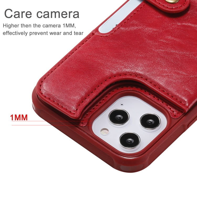 For iPhone 12 Pro Max Shockproof Horizontal Flip Protective Case with Holder & Card Slots & Wallet & Photo Frame & Short Lanyard
