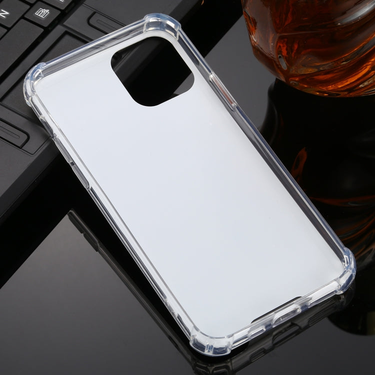 For iPhone 11 Pro Max TPU + Acrylic Four Drop Luxury Plating Mirror Phone Case Cover