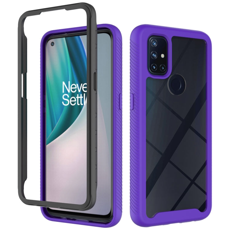 For OnePlus Nord N10 5G Starry Sky Solid Color Series Shockproof PC + TPU Protective Case