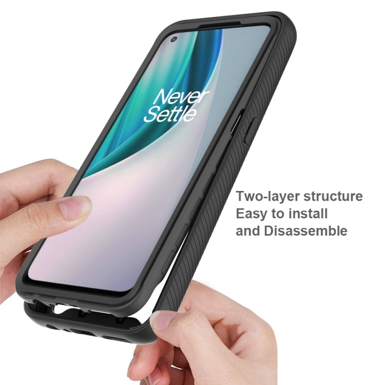 For OnePlus Nord N10 5G Starry Sky Solid Color Series Shockproof PC + TPU Protective Case