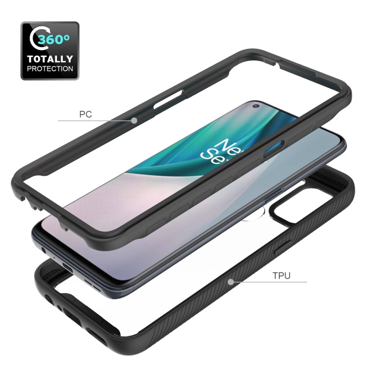 For OnePlus Nord N10 5G Starry Sky Solid Color Series Shockproof PC + TPU Protective Case