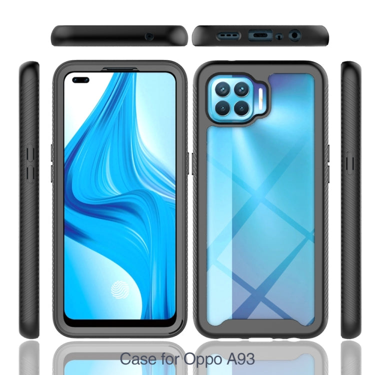 For OPPO A93 Starry Sky Solid Color Series Shockproof PC + TPU Protective Case