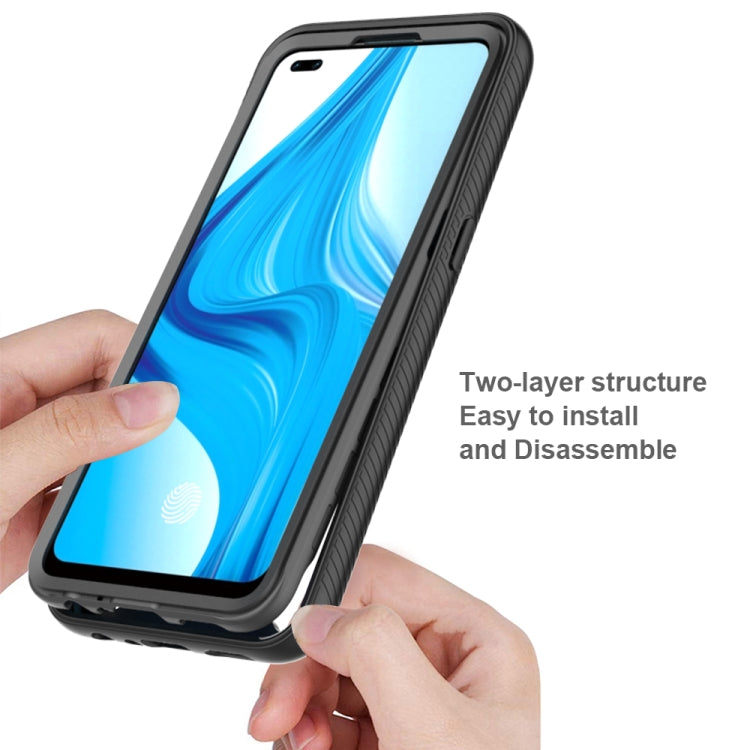 For OPPO A93 Starry Sky Solid Color Series Shockproof PC + TPU Protective Case