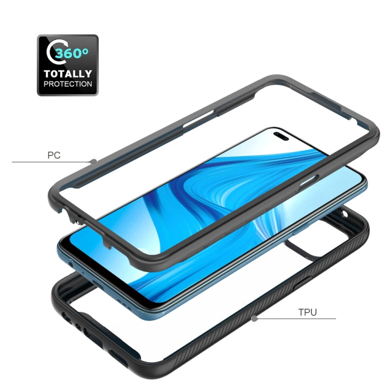 For OPPO A93 Starry Sky Solid Color Series Shockproof PC + TPU Protective Case