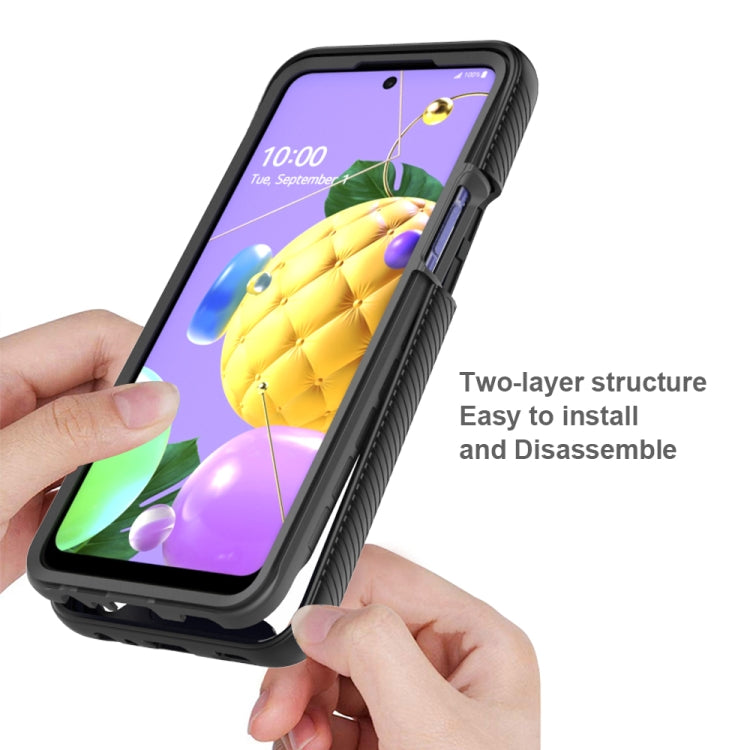 For LG K52 / K62 / Q52 Starry Sky Solid Color Series Shockproof PC + TPU Protective Case