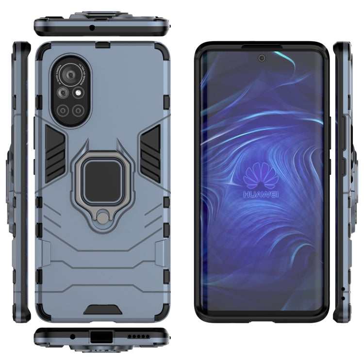 For Huawei Nova 8 5G PC + TPU Shockproof Protective Case with Magnetic Ring Holder