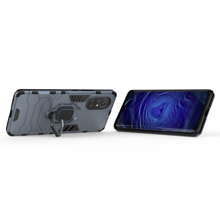 For Huawei Nova 8 5G PC + TPU Shockproof Protective Case with Magnetic Ring Holder