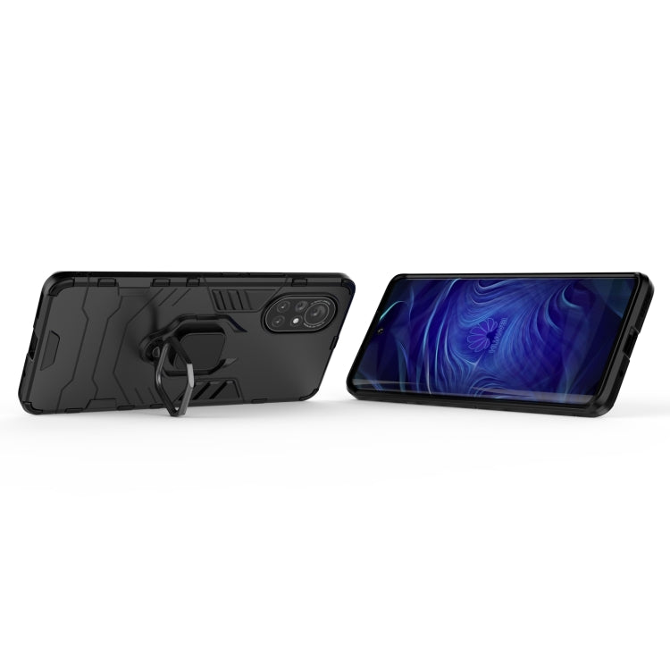 For Huawei Nova 8 5G PC + TPU Shockproof Protective Case with Magnetic Ring Holder