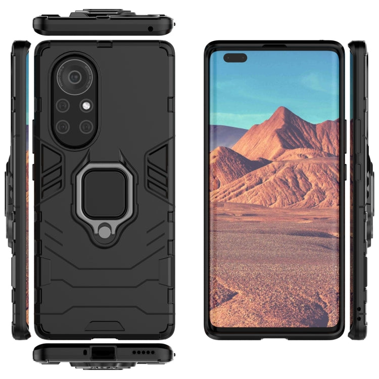 For Huawei Nova 8 Pro 5G PC + TPU Shockproof Protective Case with Magnetic Ring Holder