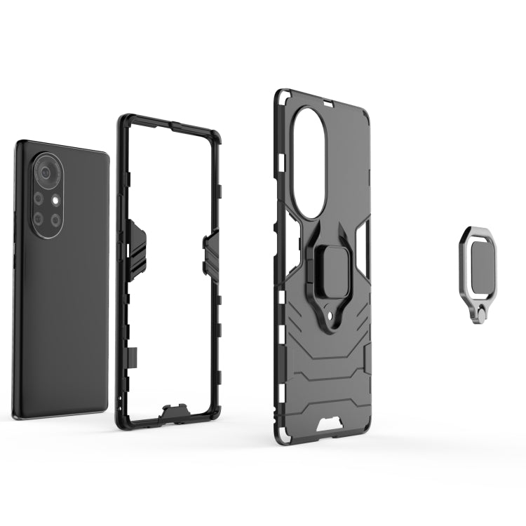 For Huawei Nova 8 Pro 5G PC + TPU Shockproof Protective Case with Magnetic Ring Holder