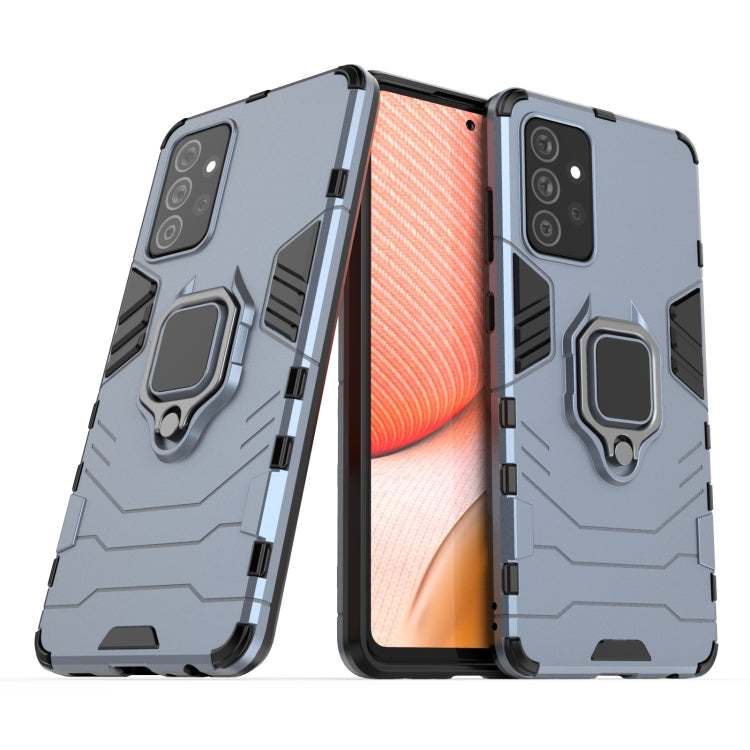 For Samsung Galaxy A72 5G(US Version) PC + TPU Shockproof Protective Case with Magnetic Ring Holder