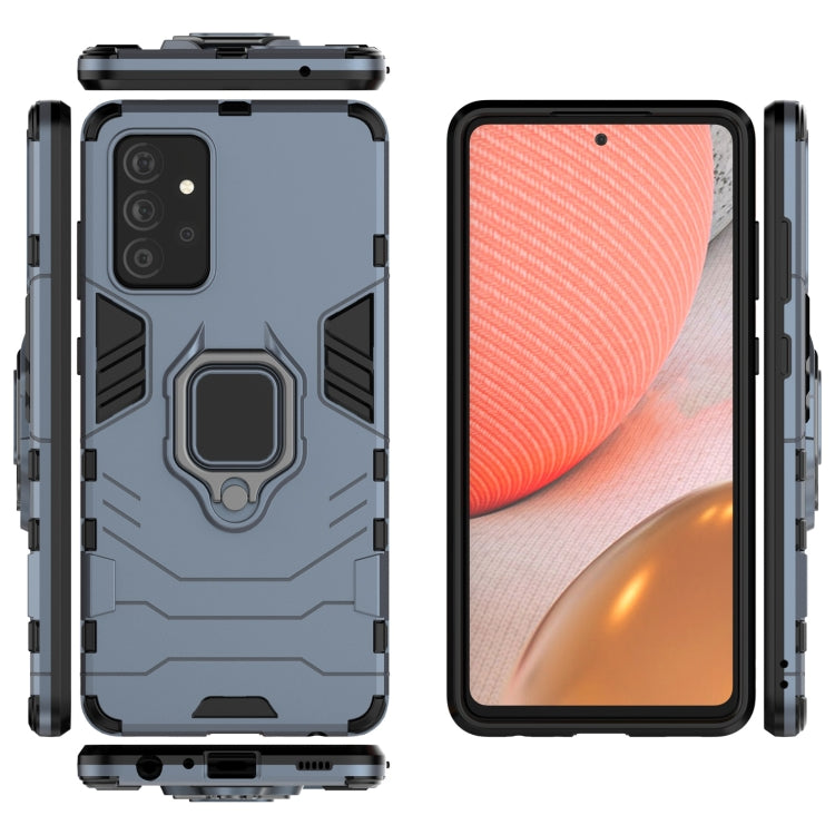 For Samsung Galaxy A72 5G(US Version) PC + TPU Shockproof Protective Case with Magnetic Ring Holder