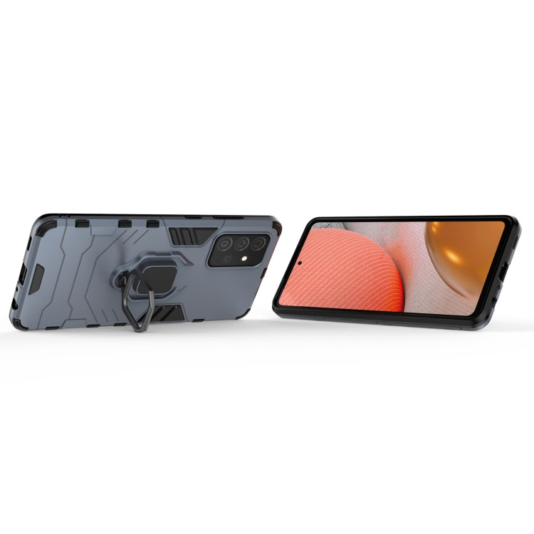 For Samsung Galaxy A72 5G(US Version) PC + TPU Shockproof Protective Case with Magnetic Ring Holder