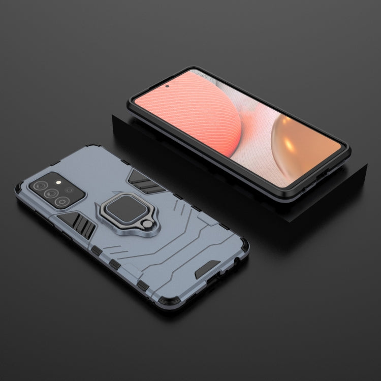 For Samsung Galaxy A72 5G(US Version) PC + TPU Shockproof Protective Case with Magnetic Ring Holder