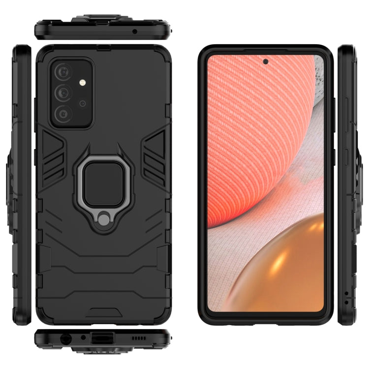 For Samsung Galaxy A72 5G(US Version) PC + TPU Shockproof Protective Case with Magnetic Ring Holder