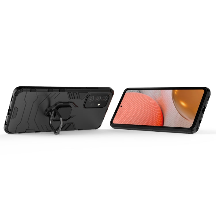 For Samsung Galaxy A72 5G(US Version) PC + TPU Shockproof Protective Case with Magnetic Ring Holder