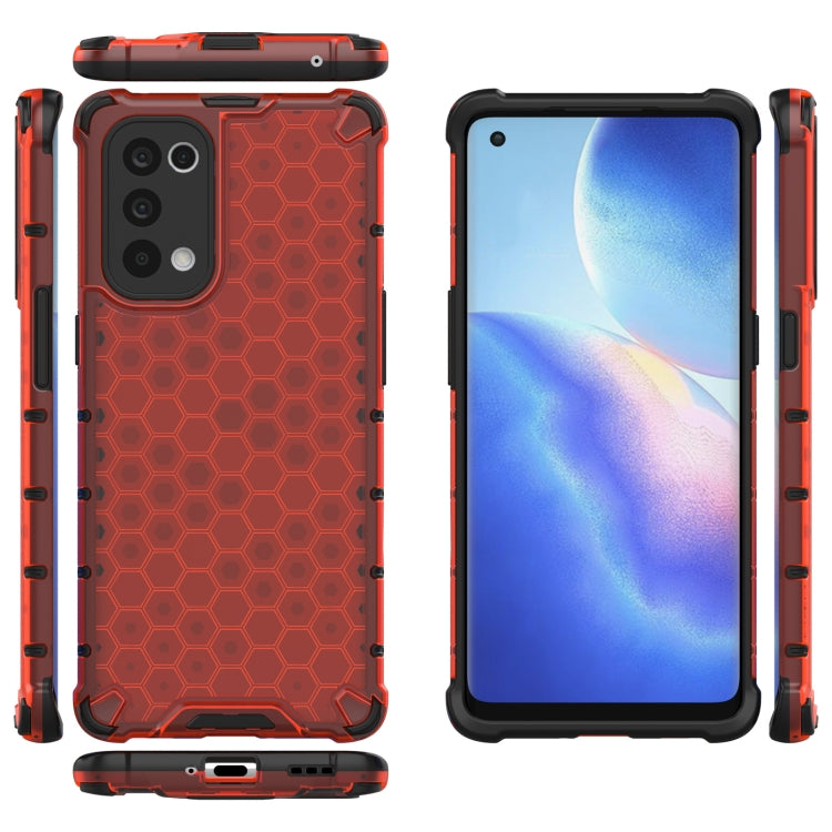 For Oppo Reno5 Pro 5G Shockproof Honeycomb PC + TPU Case