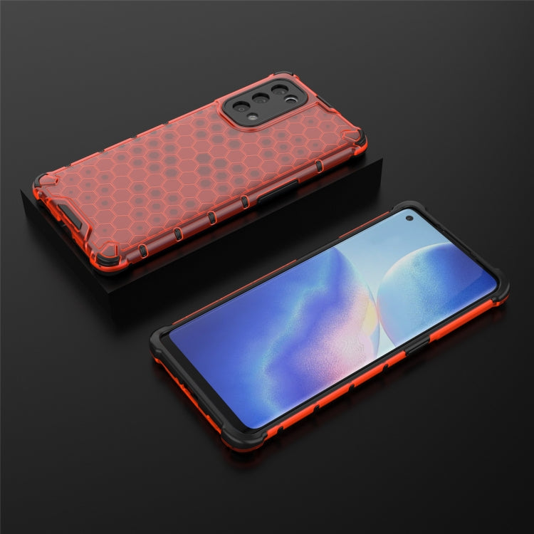 For Oppo Reno5 Pro 5G Shockproof Honeycomb PC + TPU Case