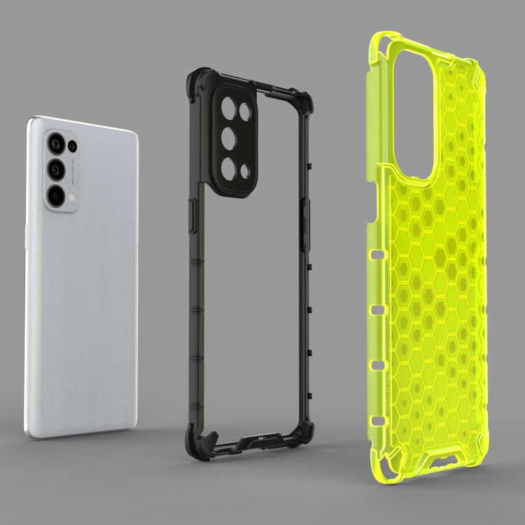 For Oppo Reno5 Pro 5G Shockproof Honeycomb PC + TPU Case