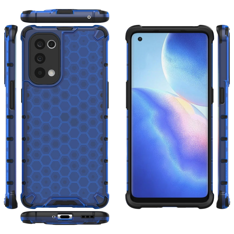 For Oppo Reno5 Pro 5G Shockproof Honeycomb PC + TPU Case