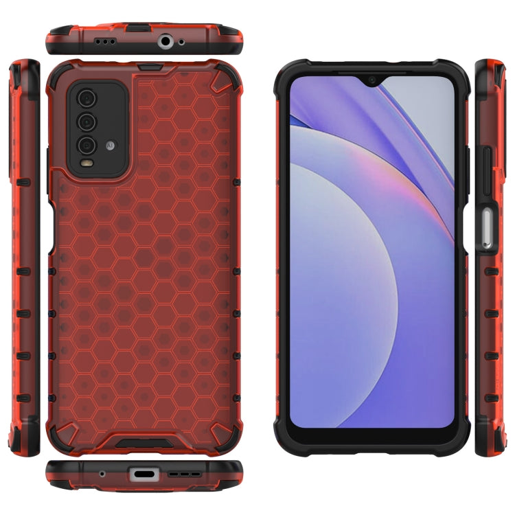 For Xiaomi Redmi Note 9 4G Shockproof Honeycomb PC + TPU Case