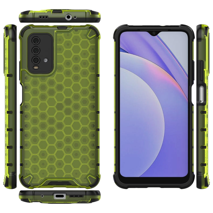 For Xiaomi Redmi Note 9 4G Shockproof Honeycomb PC + TPU Case