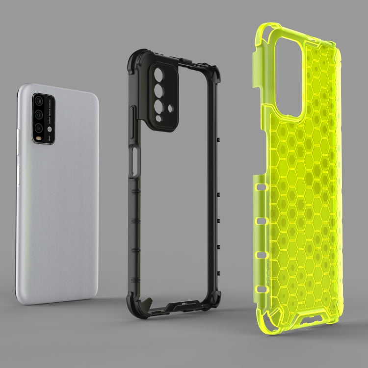 For Xiaomi Redmi Note 9 4G Shockproof Honeycomb PC + TPU Case