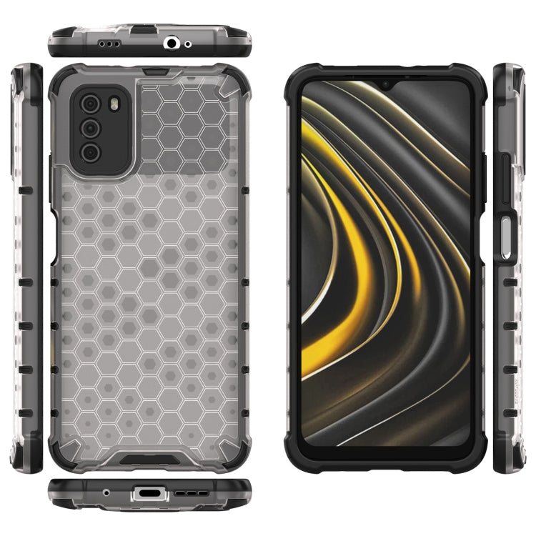 For Xiaomi Poco M3 Shockproof Honeycomb PC + TPU Case