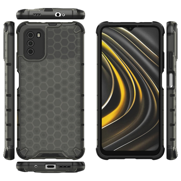 For Xiaomi Poco M3 Shockproof Honeycomb PC + TPU Case