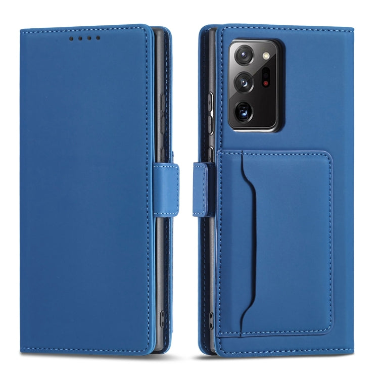 For Samsung Galaxy Note20  Strong Magnetism Liquid Feel Horizontal Flip Leather Case with Holder & Card Slots & Wallet